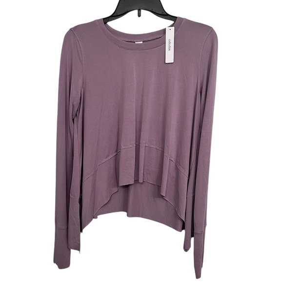 None Tops - Mauve Flowy Long Sleeve Top